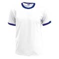 tee shirt sport imprime blanc  bleu_marine