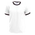 tee shirt sport imprime blanc  noir