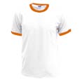 tee shirt sport imprime blanc  orange_texas