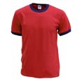 tee shirt sport imprime rouge_independance  bleu_marine