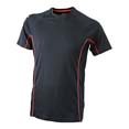 tee shirt sport logo entreprise noir  rouge