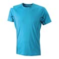 tee shirt sport logo entreprise turquoise  noir