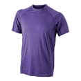 tee shirt sport logo entreprise violet  noir