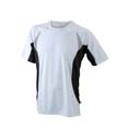 tee shirt sport logo entreprises blanc  noir