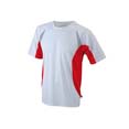 tee shirt sport logo entreprises blanc  rouge
