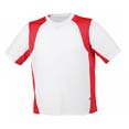 tee shirt sport marquage entreprise blanc  rouge