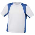 tee shirt sport marquage entreprise blanc  royal