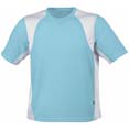 tee shirt sport marquage entreprise bleu_ocean  blanc