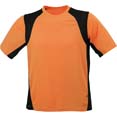tee shirt sport marquage entreprise orange  noir