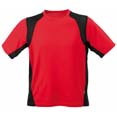 tee shirt sport marquage entreprise rouge  noir