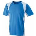 tee shirt sport marquage entreprise royal  blanc