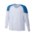 tee shirt sport marquage entreprises blanc  royal