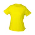 tee shirt sport pub jaune 