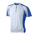 tee shirt sport publicitaire blanc  royal