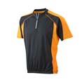 tee shirt sport publicitaire noir  orange