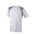 tee shirt sports logo entreprise blanc  argent