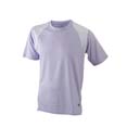 tee shirt sports logo entreprise lila  blanc