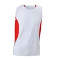 tee shirt sports logo entreprises blanc  rouge