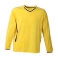 tee shirt sports marquage entreprises jaune  noir