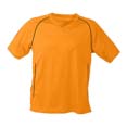 tee shirt sports marquage logo orange 