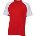 tee shirts publicitaires pour sports rouge  blanc