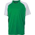 tee shirts publicitaires pour sports vert  blanc