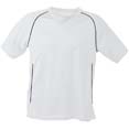 tee shirts sport enfant cybjn386k blanc  noir