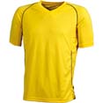 tee shirts sport enfant cybjn386k jaune  noir