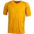 tee shirts sport enfant cybjn386k orange  noir