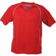 tee shirts sport enfant cybjn386k rouge  blanc