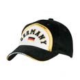 textile sport publicitaire casquette football publicitaire noir  jaune