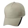 textile sport publicitaire casquette rayures publicitaire beige  noir