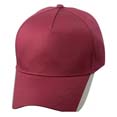 textile sport publicitaire casquette rayures publicitaire bordeaux  beige