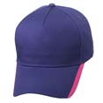 textile sport publicitaire casquette rayures publicitaire mauve  rose