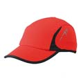 textile sport publicitaire casquette running publicitaire rouge  noir