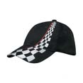 textile sport publicitaire casquettes style racing noir 