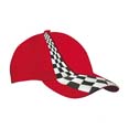 textile sport publicitaire casquettes style racing rouge 