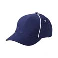 textile sport publicitaire publicite sur casquettes marine  blanc