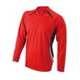 tshirt sport impression logo rouge  noir