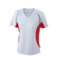 tshirt sport logo entreprises blanc  rouge