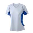 tshirt sport logo entreprises blanc  royal