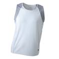 tshirt sports impression logo blanc  argent