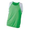 tshirt sports impression logo lime  blanc