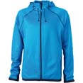 veste sport personnalise polaire a capuche homme aqua  marine