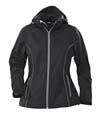 veste sport personnalise softshell femme avec capuche noir 