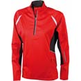 veste sport personnalise technique femme rouge  noir