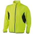 veste sport personnalise technique homme jaune  noir