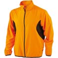 veste sport personnalise technique homme orange  noir