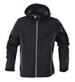 veste sport promotionnel softshell avec capuche detachable marine 