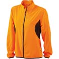 veste sport publicitaire technique femme orange  noir